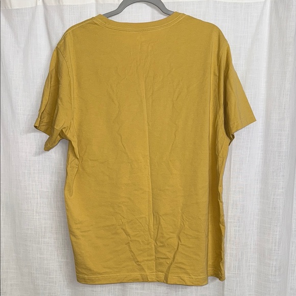 Hurley Yellow Short Sleeve Tee with Retro Graphic Men’s Size Large - Picture 5 of 5
